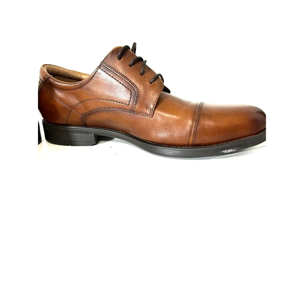 Florsheim Leather Midtown Cap Toe Oxford Men's Brown/Cognac Sz 10D Classic